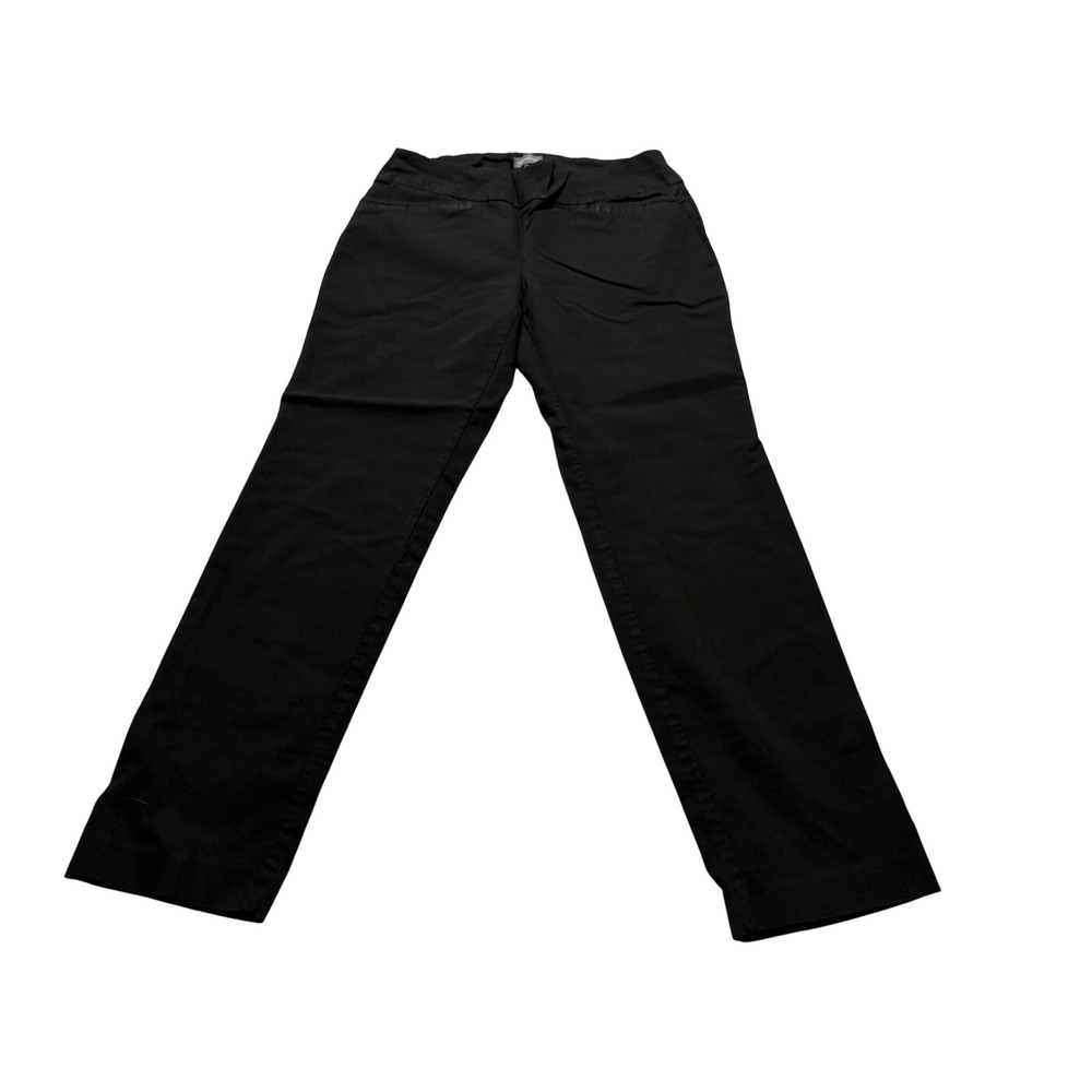 Van Heusen Women's Black Stretch Straight Leg Dress Pants Trousers Size 12